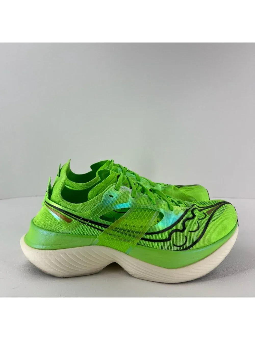 Saucony Endorphin Elite Running Sneakers Men US 11 Low Top S20768-30 Slime Green